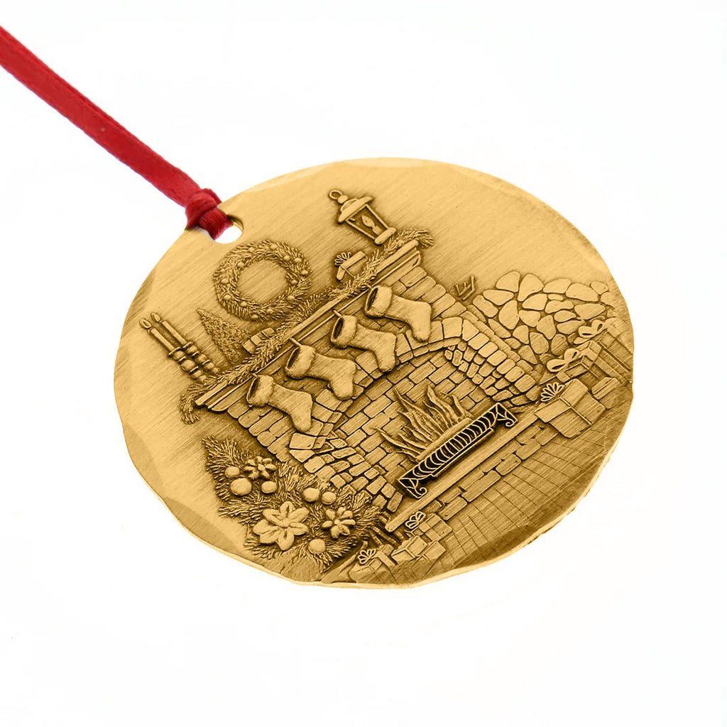 2026 Annual Ornament- Cozy Christmas Hearth (Bronze) - Che Cose Belle