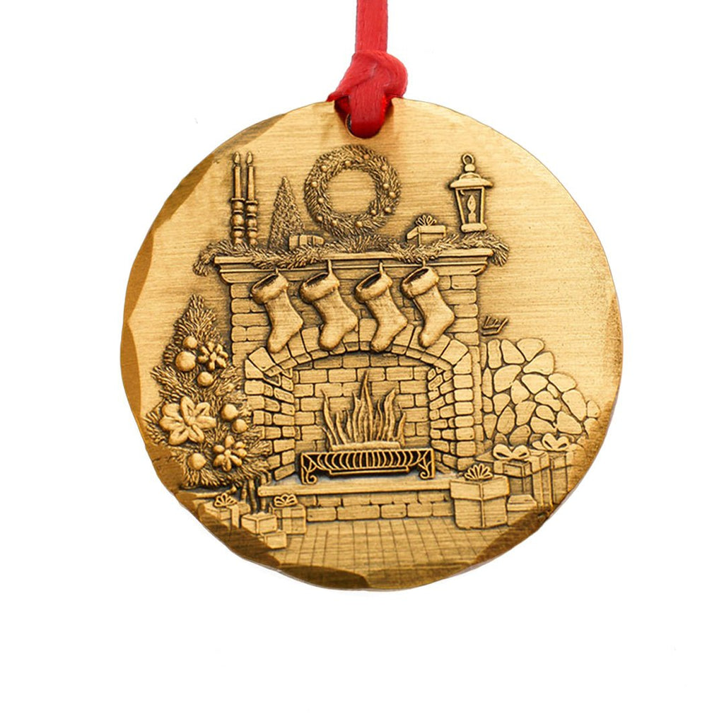2026 Annual Ornament- Cozy Christmas Hearth (Bronze) - Che Cose Belle