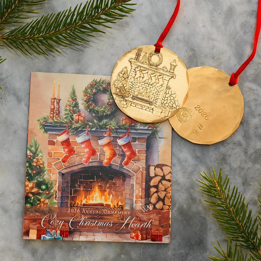 2026 Annual Ornament- Cozy Christmas Hearth (Bronze) - Che Cose Belle