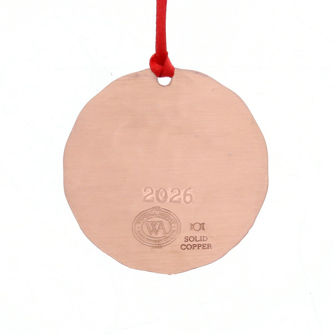 2026 Annual Ornament- Cozy Christmas Hearth (Copper) - Che Cose Belle