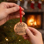 2026 Annual Ornament- Cozy Christmas Hearth (Copper) - Che Cose Belle