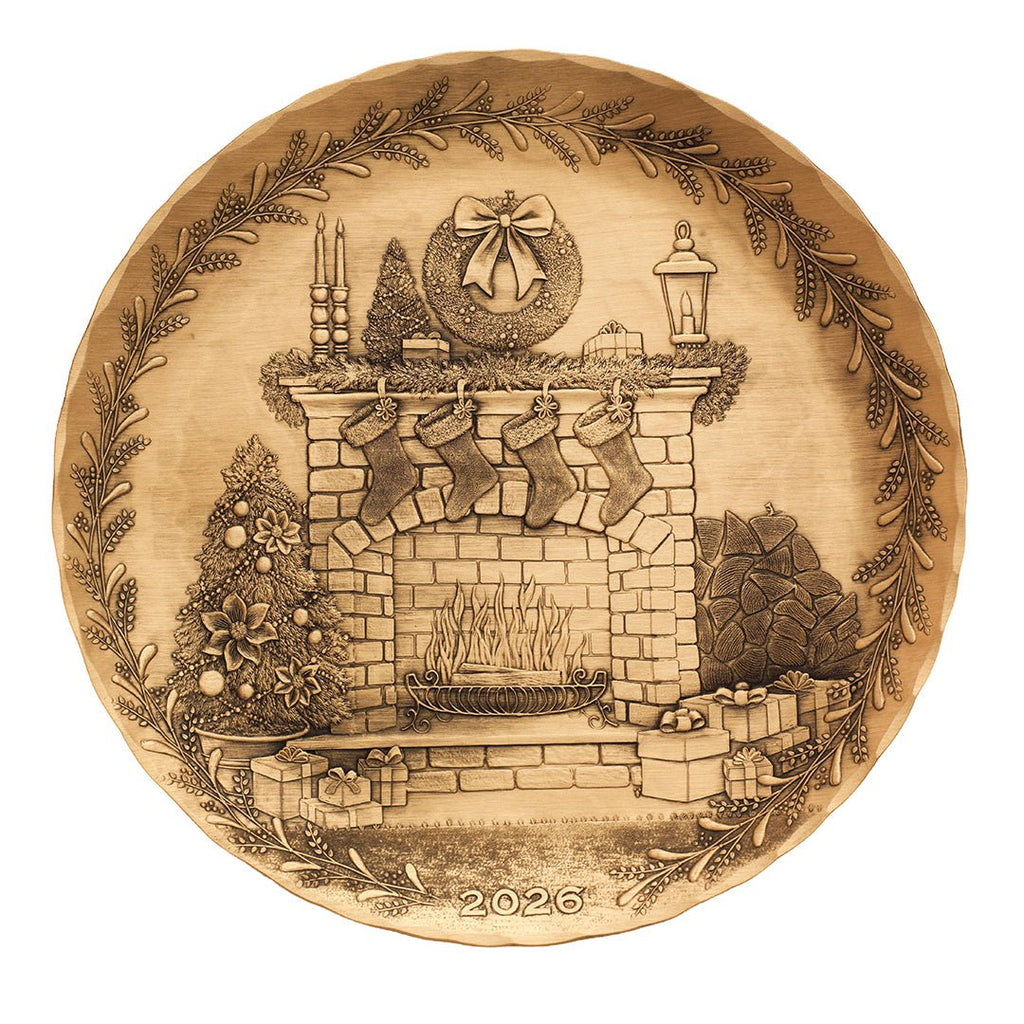 2026 Annual Plate - Cozy Christmas Hearth (Bronze) - Che Cose Belle