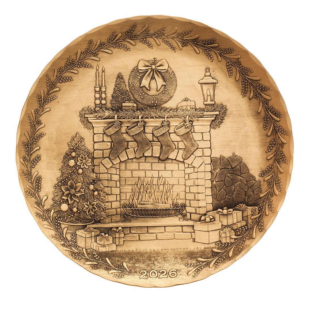 2026 Annual Plate - Cozy Christmas Hearth (Bronze) - Che Cose Belle