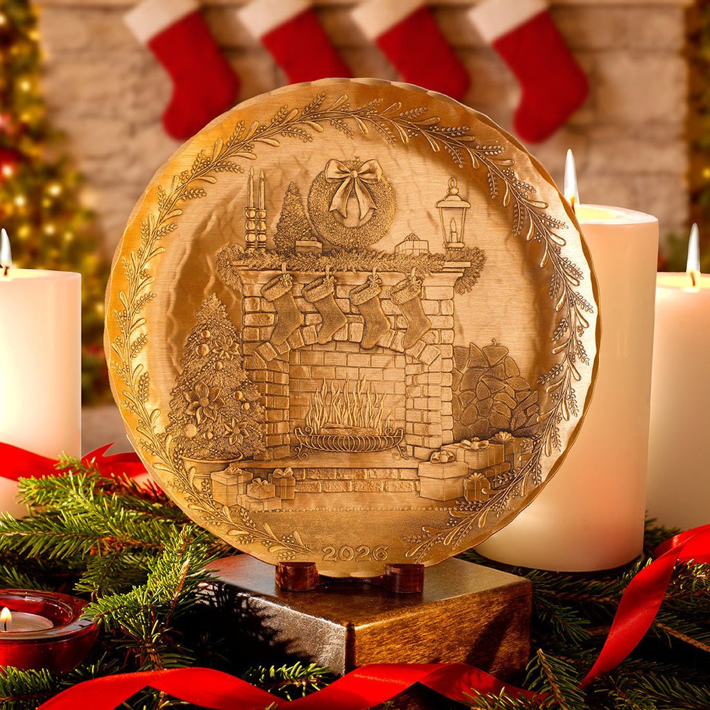 2026 Annual Plate - Cozy Christmas Hearth (Bronze) - Che Cose Belle