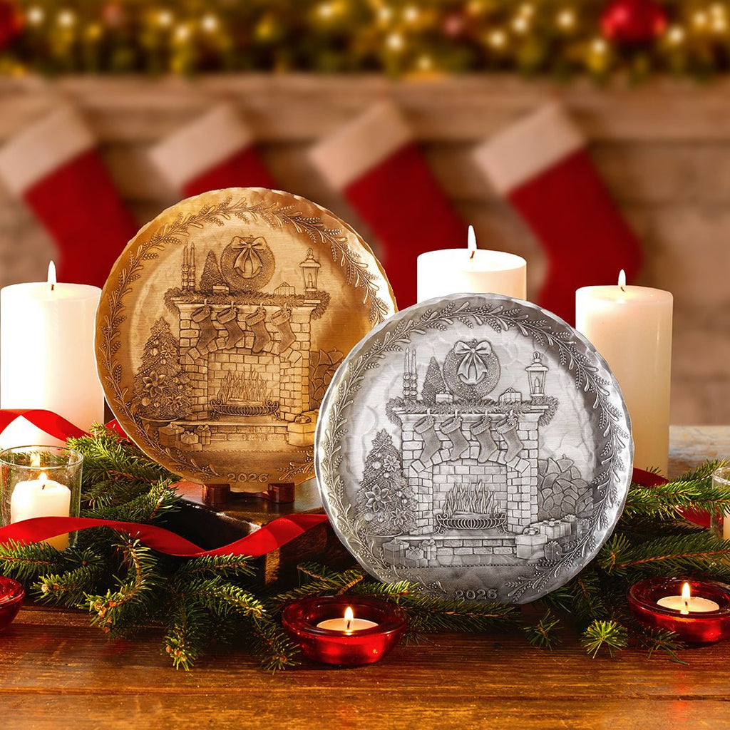 2026 Annual Plate - Cozy Christmas Hearth (Bronze) - Che Cose Belle