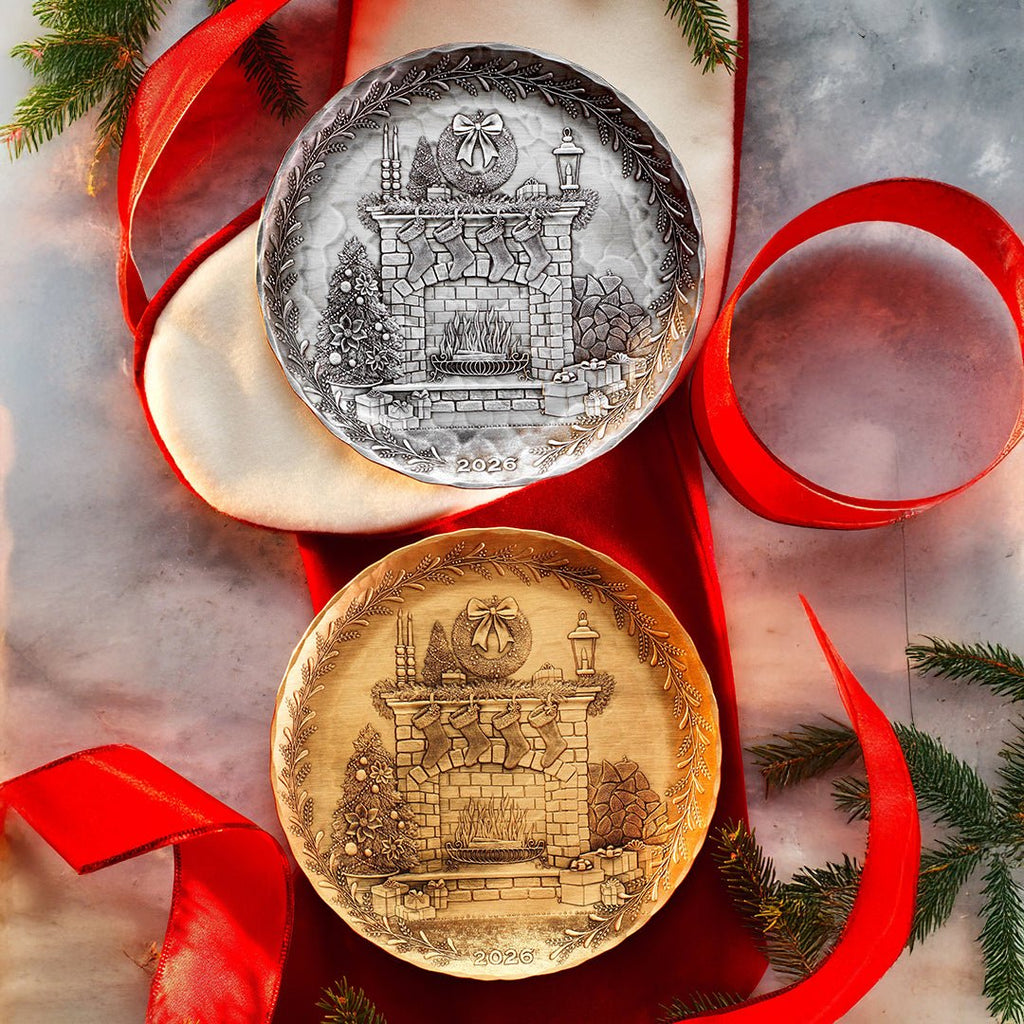 2026 Annual Plate - Cozy Christmas Hearth (Bronze) - Che Cose Belle