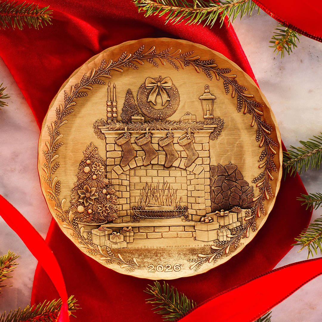 2026 Annual Plate - Cozy Christmas Hearth (Bronze) - Che Cose Belle