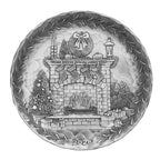 2026 Annual Plate - Cozy Christmas Hearth (Pewter) - Che Cose Belle