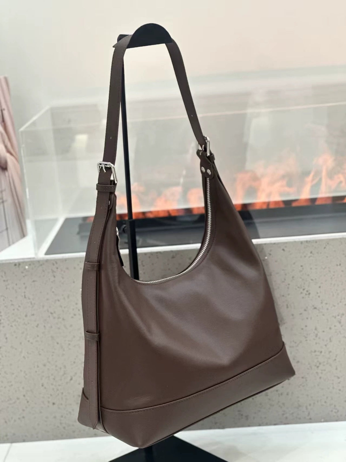 2026 New First-Layer Cowhide Underarm Bag For Women, Genuine Leather Shoulder And Crossbody Bag, Urban Simple Soft Leather Large Capacity Handbag - Che Cose Belle