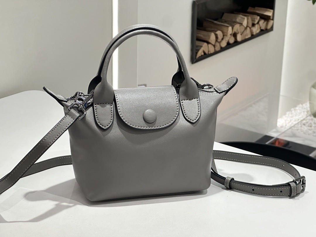 2026 New Genuine Leather Dumpling Bag For Women, Niche Design, Soft Leather Shoulder And Crossbody Mini Handbag - Che Cose Belle