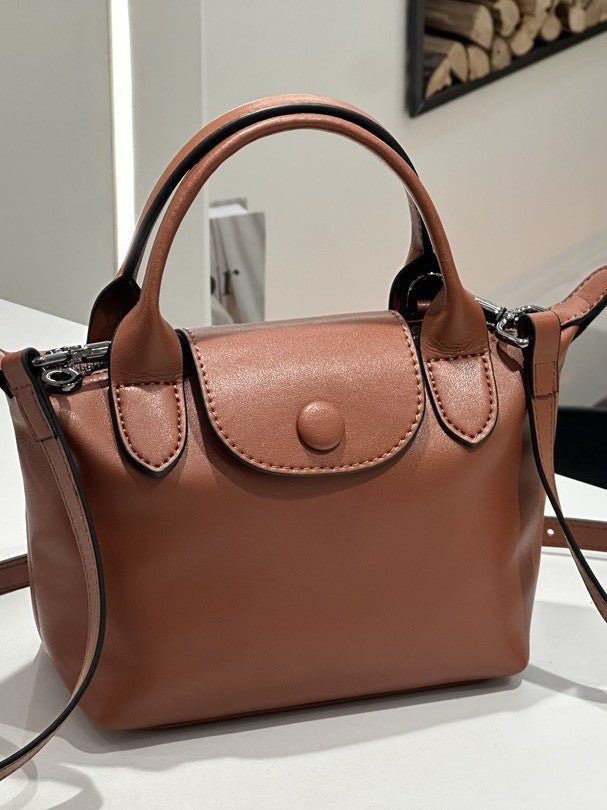 2026 New Genuine Leather Dumpling Bag For Women, Niche Design, Soft Leather Shoulder And Crossbody Mini Handbag - Che Cose Belle