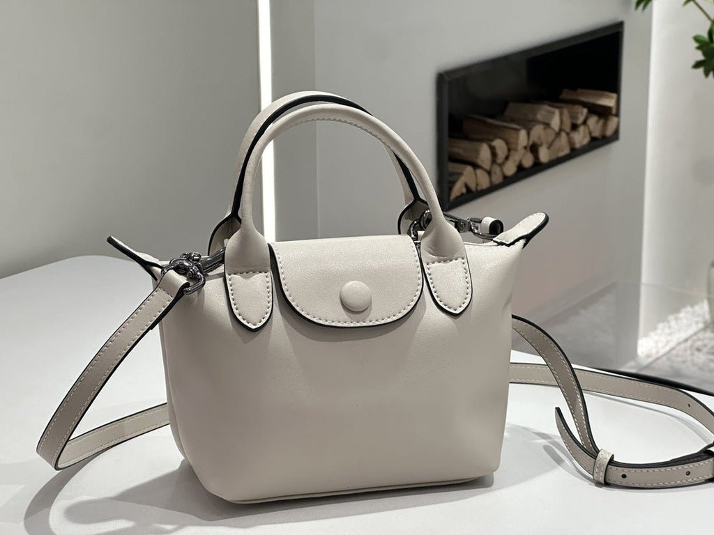 2026 New Genuine Leather Dumpling Bag For Women, Niche Design, Soft Leather Shoulder And Crossbody Mini Handbag - Che Cose Belle