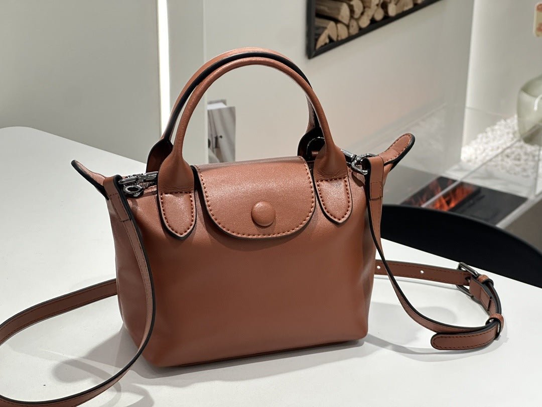 2026 New Genuine Leather Dumpling Bag For Women, Niche Design, Soft Leather Shoulder And Crossbody Mini Handbag - Che Cose Belle