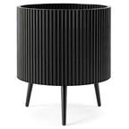20-Inch Raised Metal Planter with Stand and Drainage Holes
