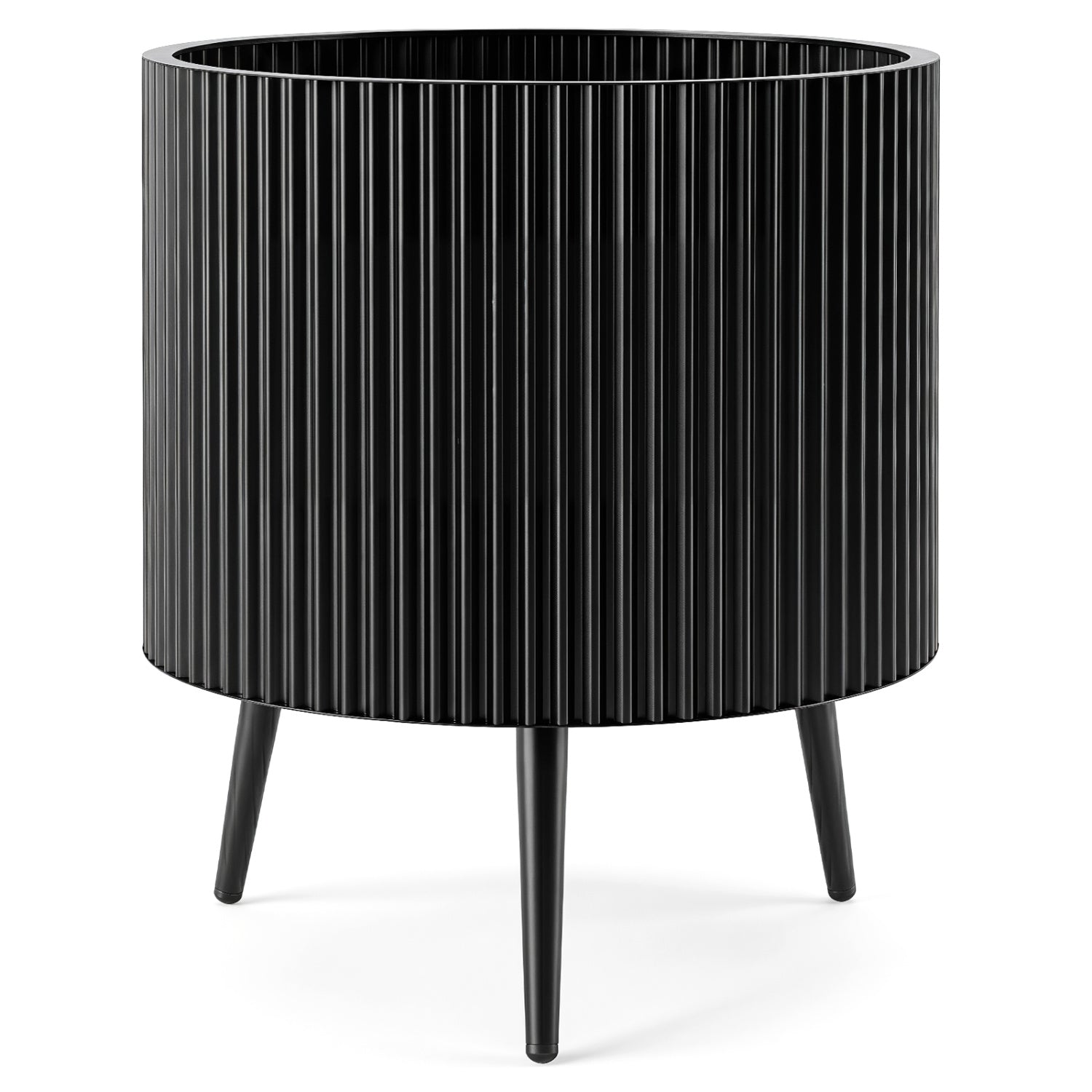 20-Inch Raised Metal Planter with Stand and Drainage Holes
