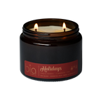 Holidays Christmas Soy Blend Candle — Orange Peel, Cinnamon & Vanilla