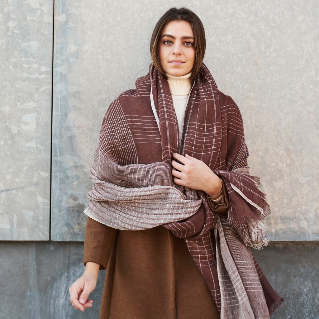 Auro Handwoven Linen Scarf