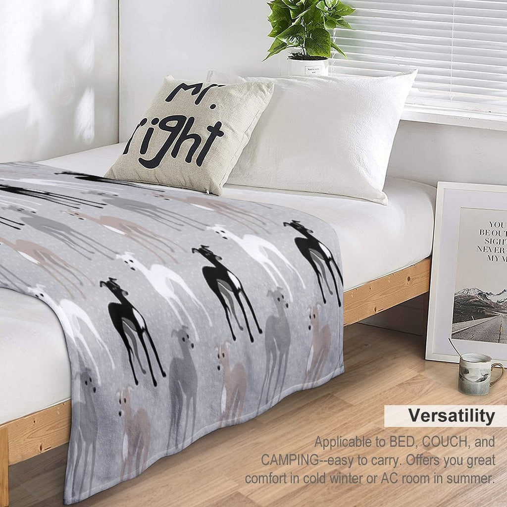 Italian Greyhounds Throw Blanket - Che Cose Belle