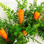 22" Artificial Easter Fern and Carrots Wreath - Che Cose Belle