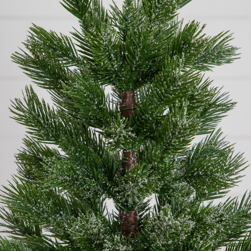 22” Artificial Frosted Christmas Tree in White Ceramic Planter - Che Cose Belle