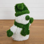 22” UV Resistant Artificial Christmas Grass Garden Plush Topiary Snowman (Indoor/Outdoor) - Che Cose Belle