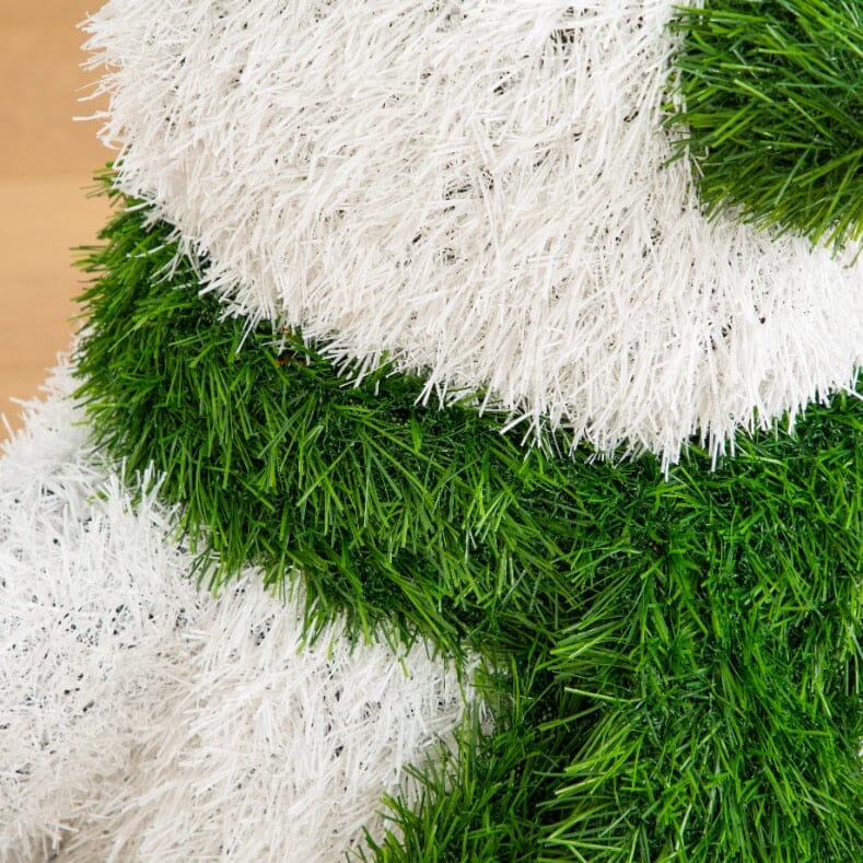 22” UV Resistant Artificial Christmas Grass Garden Plush Topiary Snowman (Indoor/Outdoor) - Che Cose Belle