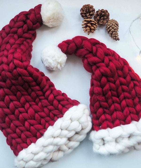 Miss Sparkling |Knit Santa Hat