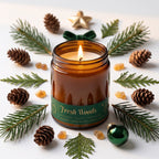 Fresh Woods Holiday Soy Blend Candle — Christmas Tree, Pine & Balsam