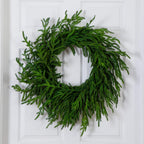 24" Artificial Real Touch Norfolk Island Pine Wreath with Natural Look - Che Cose Belle