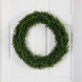 24” UV Resistant Rosemary Artificial Wreath (Indoor/Outdoor) - Che Cose Belle