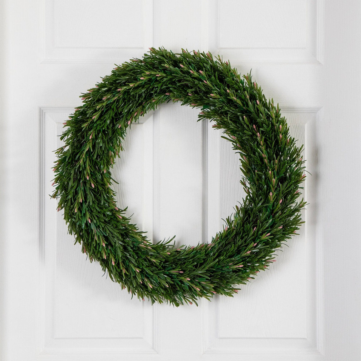 24” UV Resistant Rosemary Artificial Wreath (Indoor/Outdoor) - Che Cose Belle