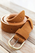 Isabel Belt in Brushed Suede