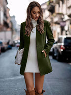 Miss Sparkling |Women's Stand Collar  Wool Blend Coat