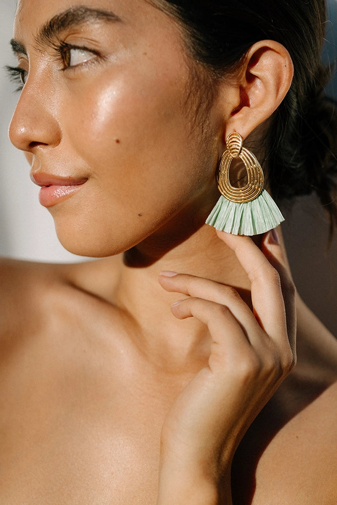 Lux Raffia Earrings