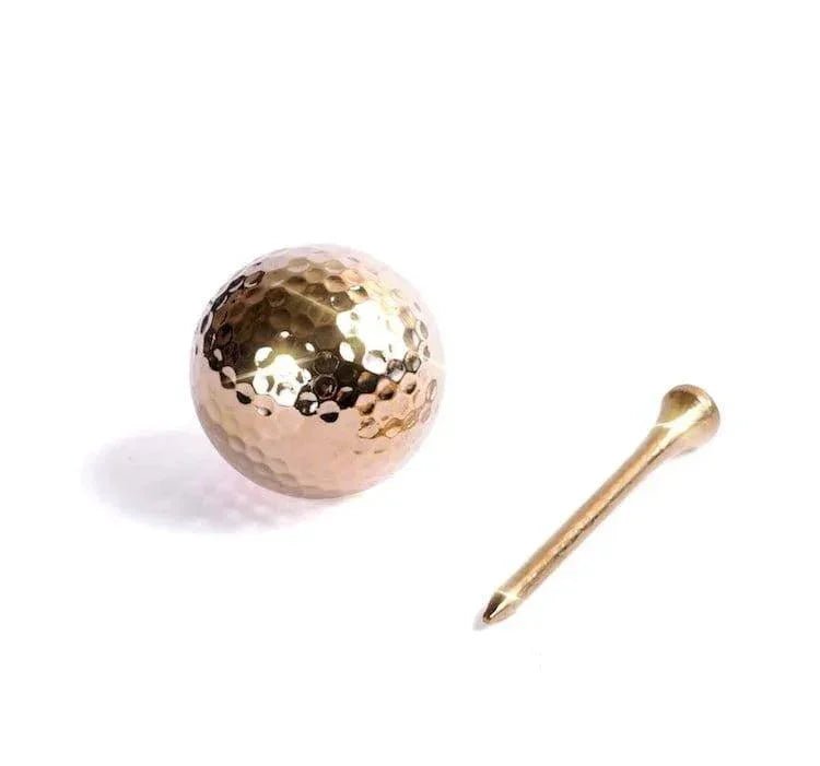 24K Gold - Dipped Golf Ball & Tee Set – For the Golfer Who Has Everything - Che Cose Belle