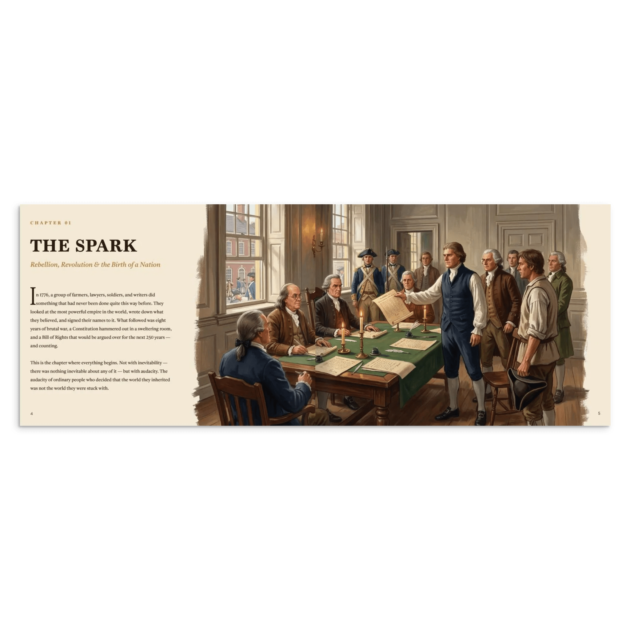 250 Years of American History: America's 250th Anniversary Coffee Table Book (200 Pages) - Che Cose Belle