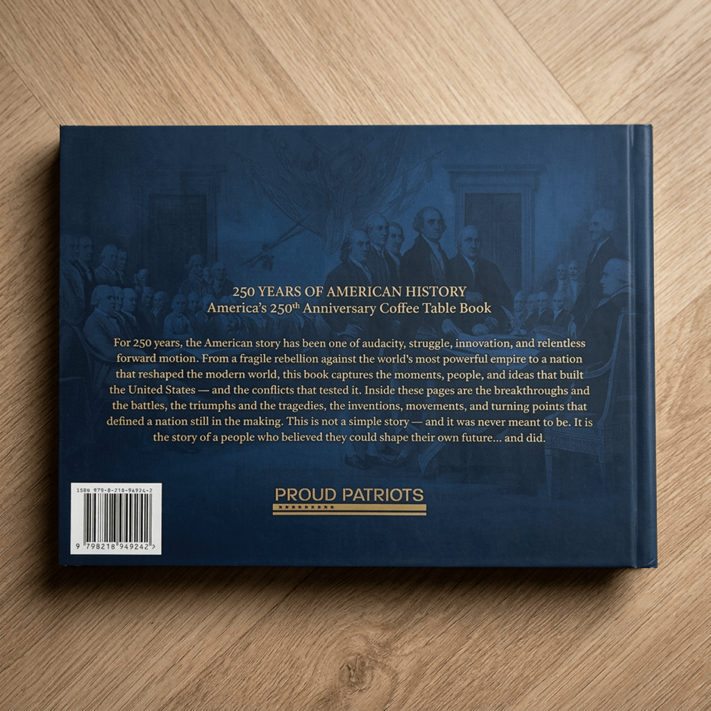 250 Years of American History: America's 250th Anniversary Coffee Table Book (200 Pages) - Che Cose Belle