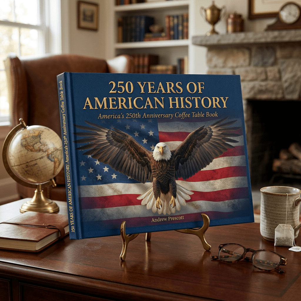 250 Years of American History: America's 250th Anniversary Coffee Table Book (200 Pages) - Che Cose Belle
