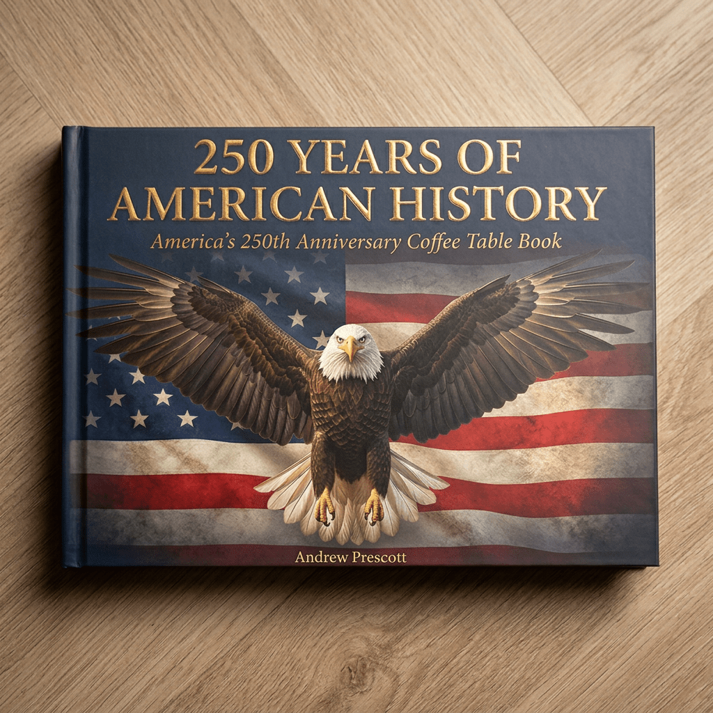 250 Years of American History: America's 250th Anniversary Coffee Table Book (200 Pages) - Che Cose Belle