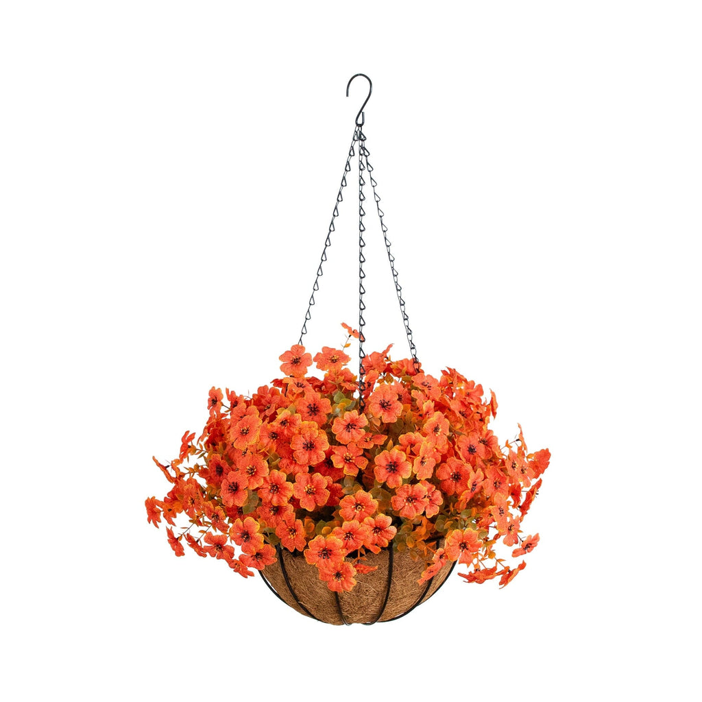 26" UV Resistant Autumn Artificial Daisy Fall Plant and Hanging Basket DIY Kit (Indoor/Outdoor) - Che Cose Belle