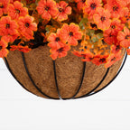 26" UV Resistant Autumn Artificial Daisy Fall Plant and Hanging Basket DIY Kit (Indoor/Outdoor) - Che Cose Belle