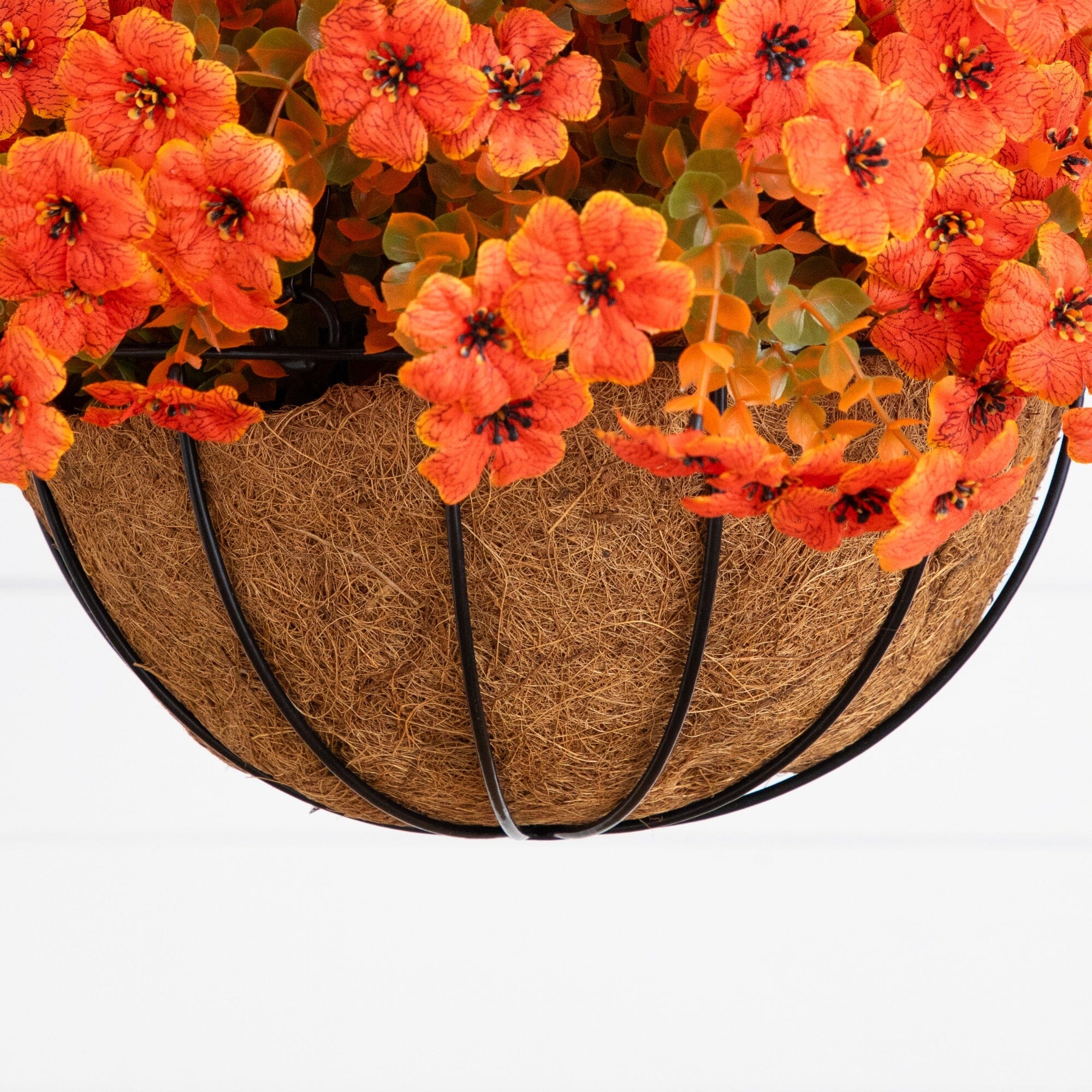 26" UV Resistant Autumn Artificial Daisy Fall Plant and Hanging Basket DIY Kit (Indoor/Outdoor) - Che Cose Belle