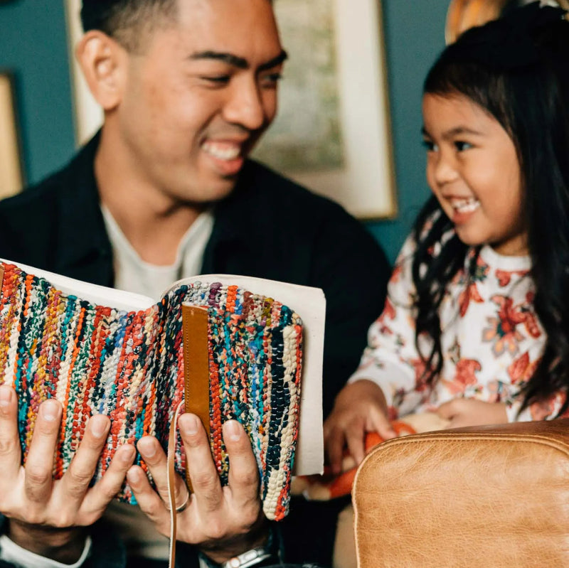 Sari & Leather Travel Journal