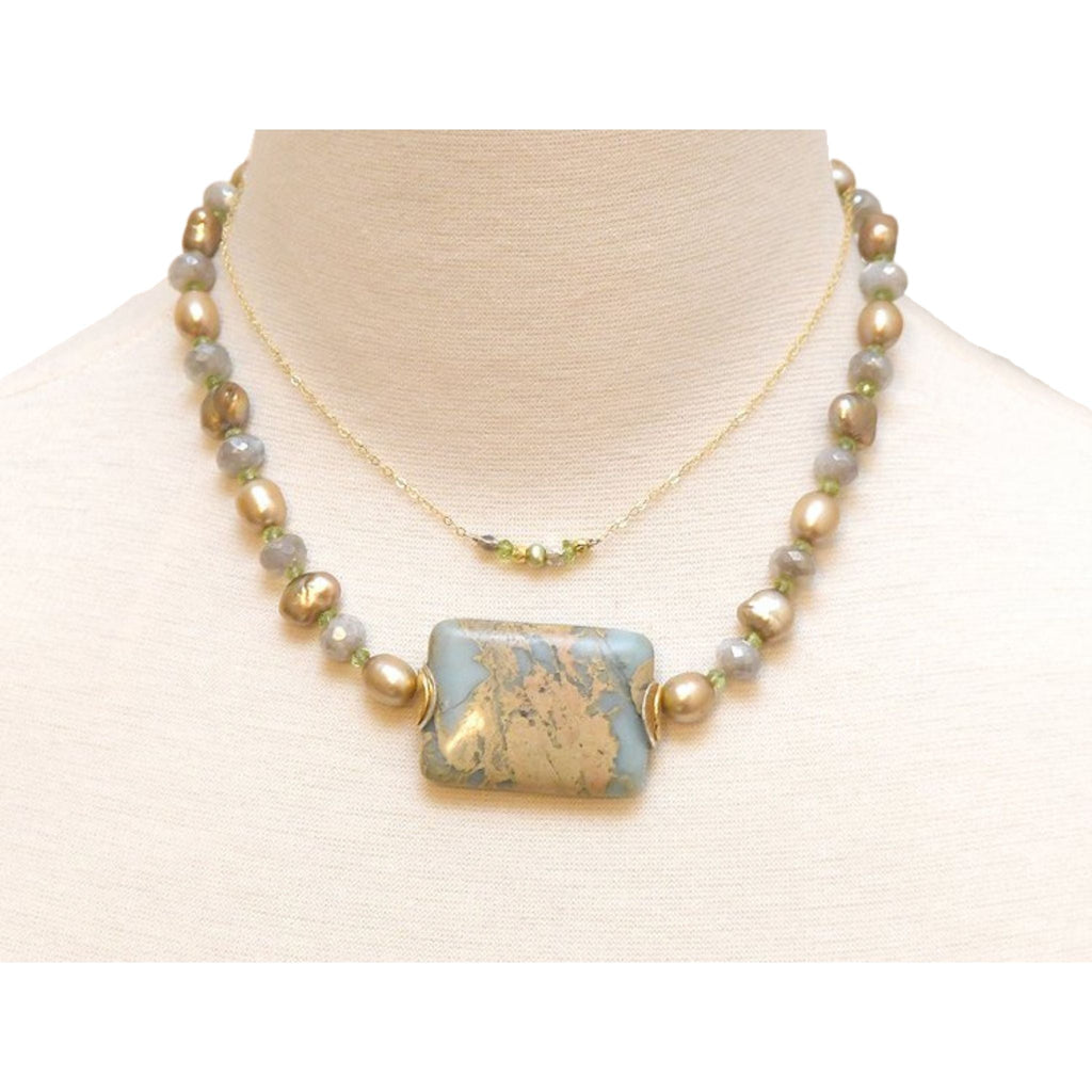Geo Gem Necklace - Che Cose Belle