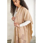 Maple Beige Handwoven Hand Embroidered Classic Scarf