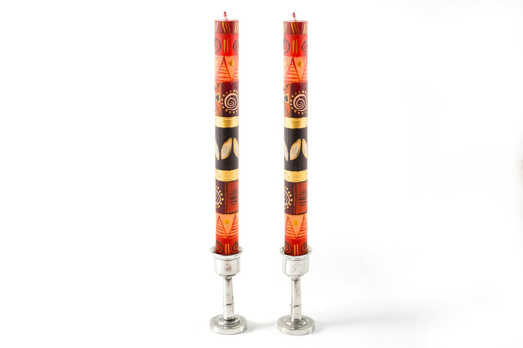 Safari Gold Painted Candles