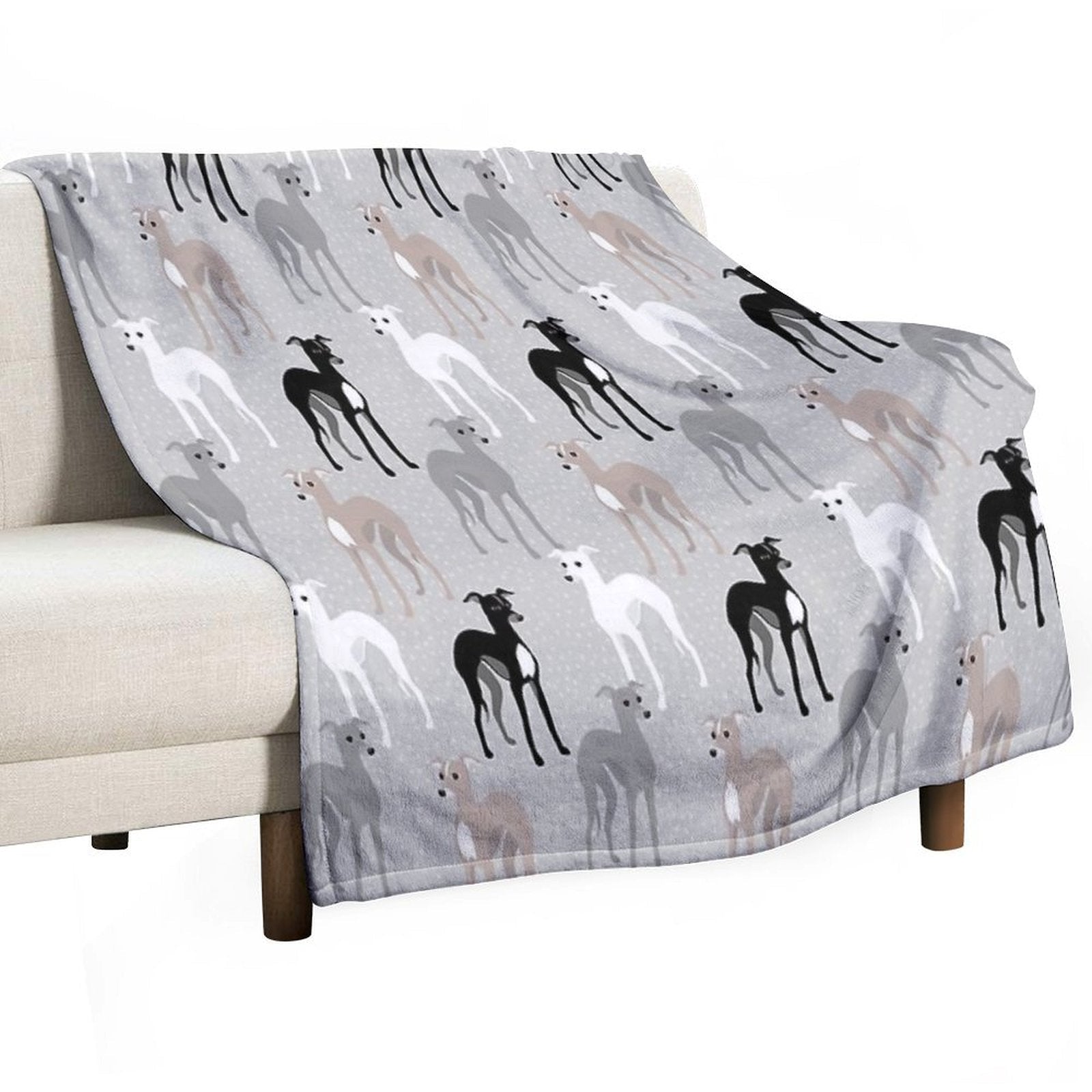 Italian Greyhounds Throw Blanket - Che Cose Belle