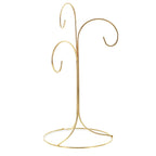 3 - Arm 3 - Tier Gold Brass Metal Ornament Stand Display 10.75 Inches (Taiwan) - Che Cose Belle