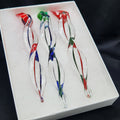3 Handmade Glass Icicle Ornaments - Beautifully Wrapped for Holiday Giving! - Che Cose Belle