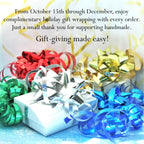 3 Handmade Glass Icicle Ornaments - Beautifully Wrapped for Holiday Giving! - Che Cose Belle